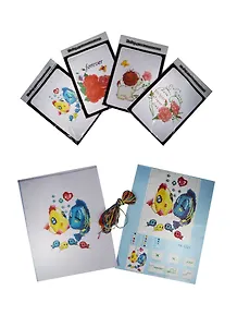 Вышивка в пакетах цветная канва, игла нитки в  ассортименте (11-01488-27)