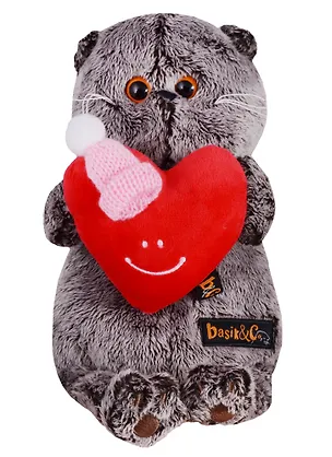 Мягкая игрушка Басик с сердечком-смайликом (22 см) (Ks22-081) 2652144