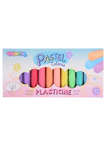 Пластилин 12цв "Pastel Colours", к/к., Colorino