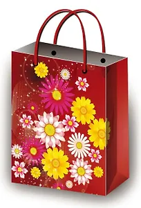 Пакет подарочный бумажный А4 22*31 ламинат, жен.тематика, ассорти ML, МегаМАГ