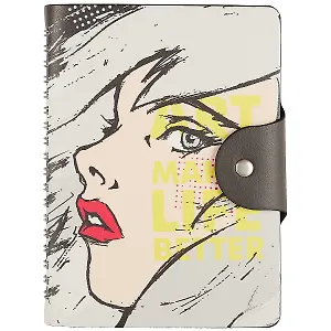 Ежедневник недат. А6+ 96л "Comics" иск.кожа, мягк.переплет, In Folio