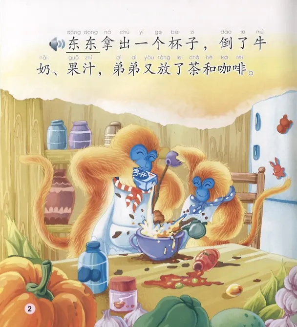Книга Dongdong the Golden Monkey. Mother`s Day. Modern fiction = Золотая обезьянка Дундун. День матери. Адаптированная книга для чтения (+CD-ROM) (Carol Chen) — 4