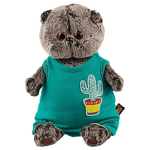 Игрушка мягкая Budi Basa, Басик в изумрудном комбинезоне с кактусом Ks22-100 2668005