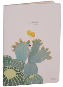 Тетрадь в линейку AnAn, "Кактусы", 46 листов