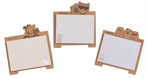 Блок бумаги самоклеящийся 50 листов, "Animals" домик, в ассортименте 3078537