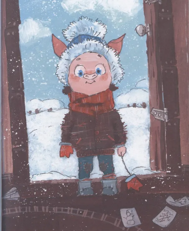 Книга Поросенок Нюка. Однажды зимой (Дмитрий Дмитриев) — 3