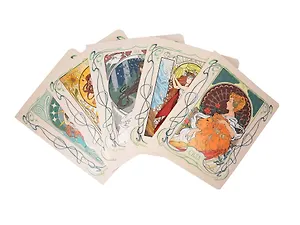 Тетрадь в клетку "Таро", 48 листов, в ассортименте