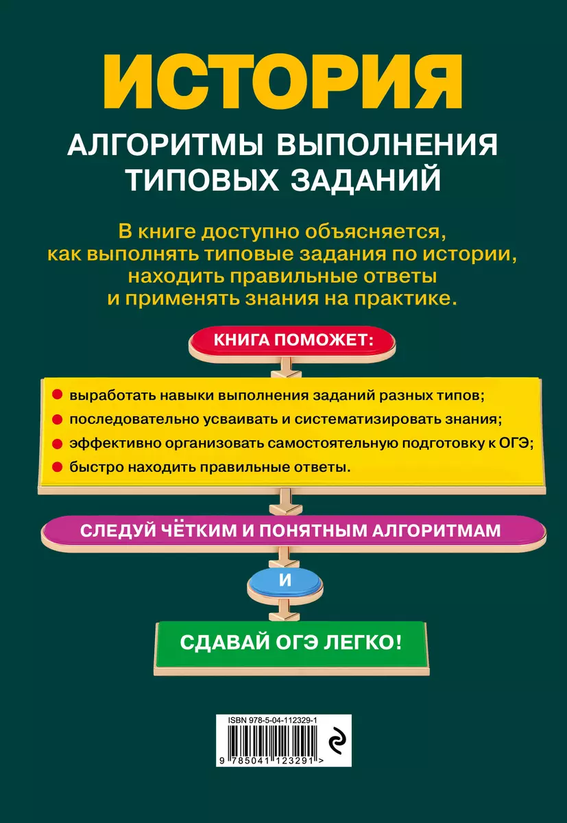 ОГЭ. История. Алгоритмы выполнения типовых заданий (Алиса Барабанова) -  купить книгу с доставкой в интернет-магазине «Читай-город». ISBN:  978-5-04-112329-1