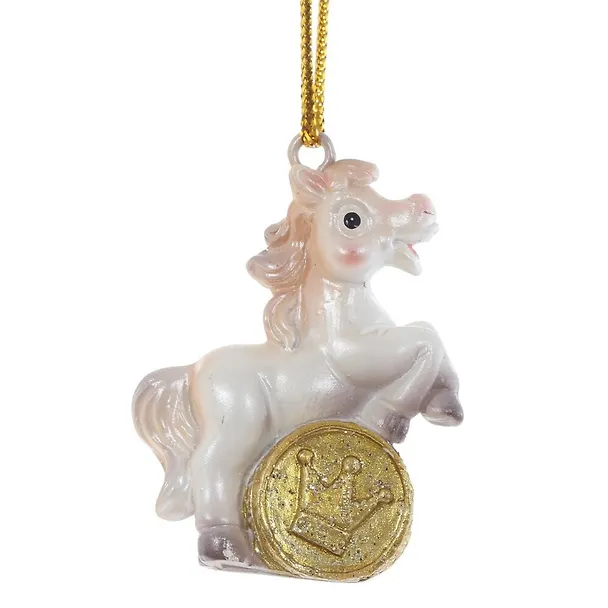 Фигурка декоративная подвесная Лошадка, 6 вариантов (3х1х4) 3126909 — 2