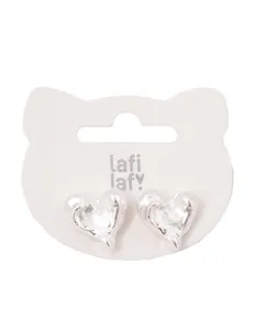 Сережки Сердечки (2шт) (латунь) (12-253004-С56) (Lafilaf)