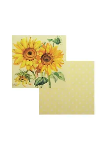 Набор салфеток для Декупажа Подсолнух (210626/SDL066001) (2шт) (упаковка)