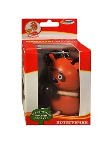 Дерев. игрушка Потягунчик с фигуркой Винни-Пух (SJ-VP) (Играем вместе Буратино) (2+) (коробка) (в кор. 36шт)