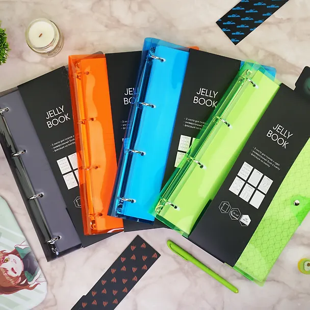 Тетрадь на кольцах «Jelly Book. Colorful» в ассортименте 120 листов в клетку, А4, сменный блок - Listoff 2973053 — 20