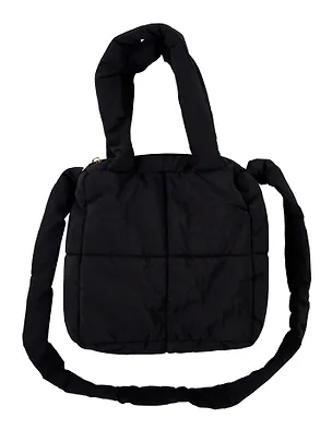 Сумочка дутая черная (текстиль) (20х20) (12-Jigi-1) 3106602