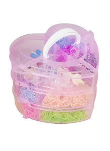 Набор резинок в боксе Сердечко 3000шт, инструменты + станок (11050600) (33000413)