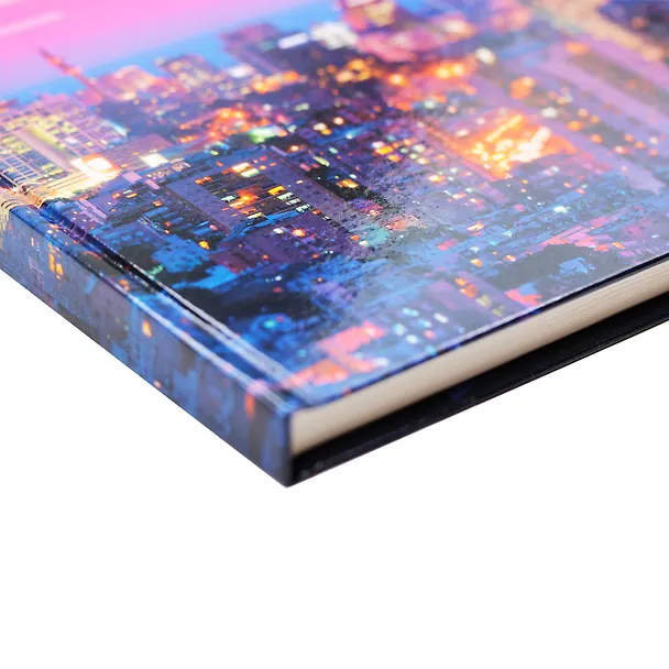 Книга для записей А4 160л кл. "Ночной город" 7БЦ, глянцевая ламинация 2958738 — 5