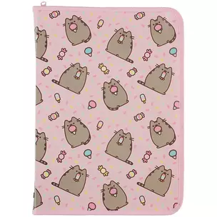 Папка для тетрадей А4 "Pusheen" 32,5*23*2,5, пластик, молния с трех сторон — 2892769 — 1