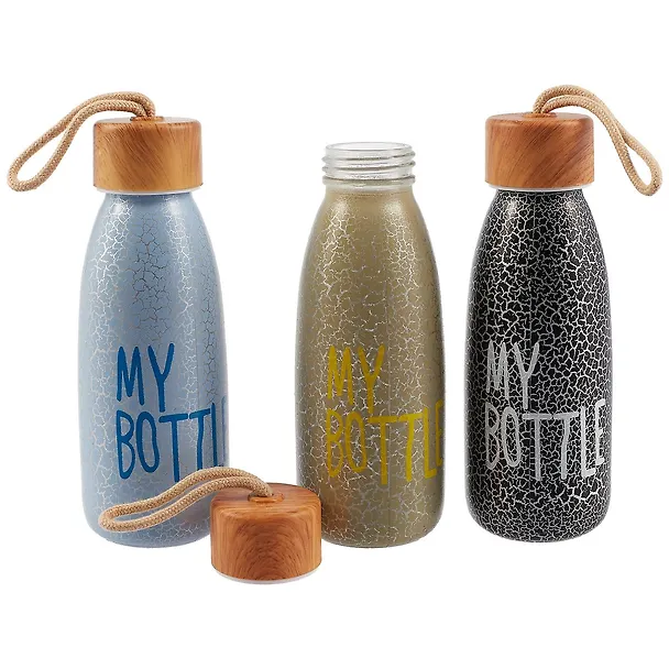 Бутылка My Bottle (кракелюр) (стекло) (300мл) (12-07599-LW15H220) 2693402 — 2