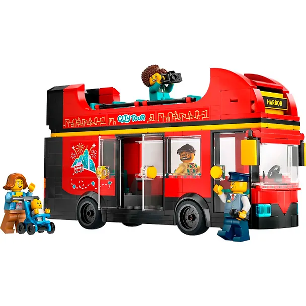 LEGO City: Красный двухэтажный экскурсионный автобус, 384 детали (60407) 3139742 — 6