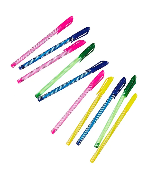 Набор шариковых ручек синих, Stripes, GoodMark, 10 штук 2966830 — 8