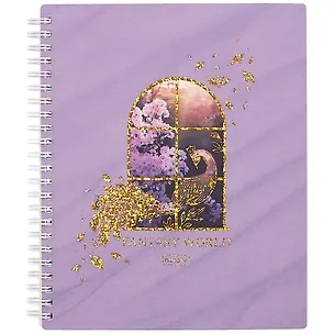 Тетрадь в клетку Hatber, Fantasy World, 96 листов, в ассортименте 2875964