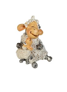 Фигурка Овечка с ягненком (8см) (450-418) (Авангард)