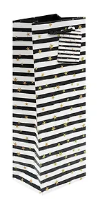 Пакет бутылочный 34,5*12,5*10 "Shine" бум.мат.ламинат