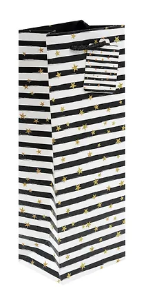 Пакет бутылочный 34,5*12,5*10 "Shine" бум.мат.ламинат 3040647