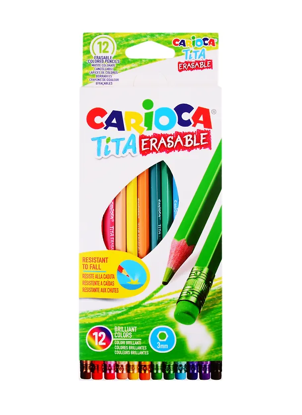 Карандаши цветные Carioca, Tita, 12 цветов 257088 — 1
