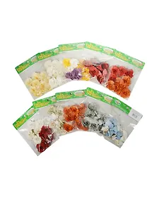 Декор Бегония ассорти средн. (00011846) (D=4см) (10шт в наборе) (в ассорт.) (упаковка)