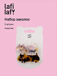 Набор заколок Котики (2шт) (пластик) (12-253004-С30) (Lafilaf)