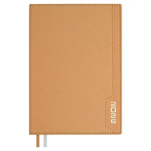 Еженедельник датированный 2026 год, А5, 176 листов "Джут", бежевый