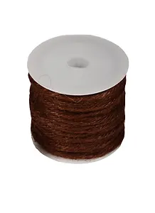 Бечевка для декорирования на пластиковой бобине 10м коричневая
