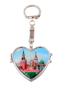 ГС Брелок c зеркалом Москва вид 2 (металл полимерная смола)