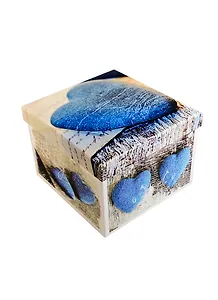 Коробка подарочная "Синее сердце" 14*14*11см, картон, Вейксинг