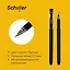Ручка гелевая черная "Slider" 0,5 мм, soft touch, Schiller — 2996916 — 2