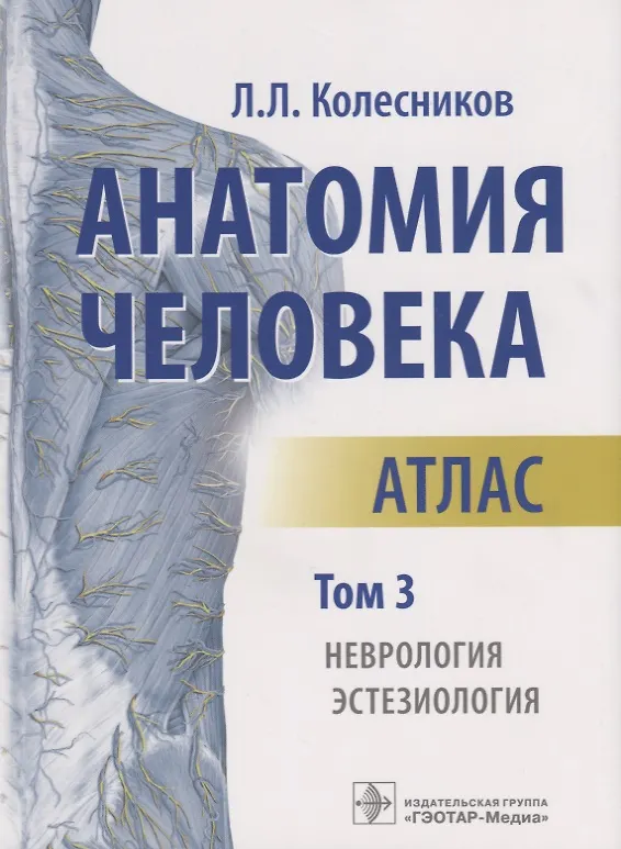 Книга Анатомия человека Атлас т3/3тт Неврология Эстезиология (м) Колесников (Лев Колесников) — 1