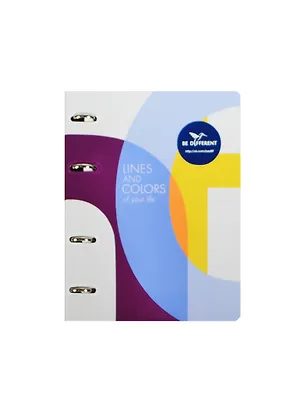 Тетрадь на кольцах в клетку InFolio, Life's colors, 120 листов 236878