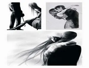 Пленка (278) с изображен. для темных поверхностей Влюбленные