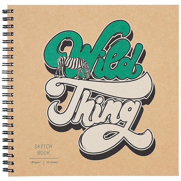Скетчбук «Draft and craft. Wild thing», 30 листов, 19 х 19 см 253969 — 1