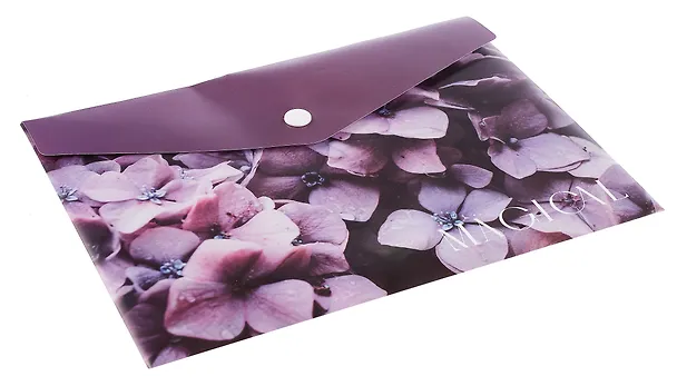 Папка -конверт «Fleur» А5 на кнопке, Yoi 3070665 — 3