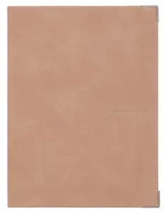 Ежедневник недат. А6+ 160л "Анро" коричневый, кожзам, интегр.переплет, тисн.фольгой, металл.уголки, закругл.углы, офсет, справ.мат-лы, ляссе, инд.уп