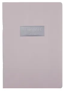 Тетрадь А4 48л кл. "Ultimate Gray" скрепка, мел.картон, выб.лак, печ.пантон, ламинация soft touch, тиснение фольгой