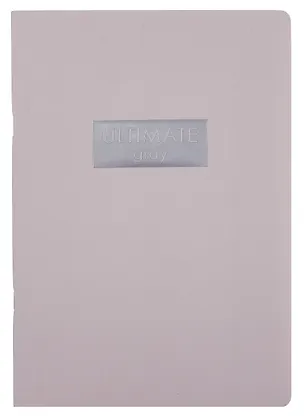 Тетрадь А4 48л кл. "Ultimate Gray" скрепка, мел.картон, выб.лак, печ.пантон, ламинация soft touch, тиснение фольгой 3083958