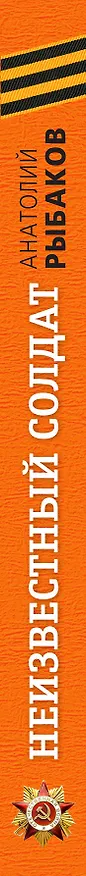 Книга Неизвестный солдат (Анатолий Рыбаков) — 3
