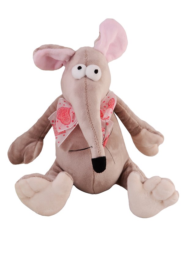 Игрушка мягкая Fluffy Family Мышь Длинноносик 19см. 2760588 — 1