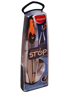 Циркуль школьный "Study Stop" 120мм