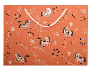 Пакет А4 26*36 "Lucky"красный, НГ, бум.мат.ламинат