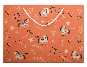 Пакет А4 26*36 "Lucky"красный, НГ, бум.мат.ламинат 3129806