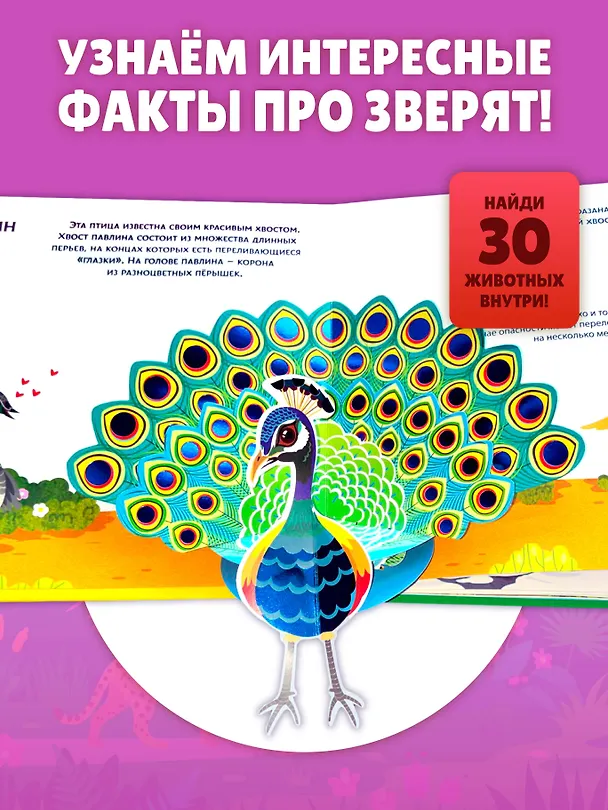 Книга Животные мира. Тактильная книга-панорамка () — 9